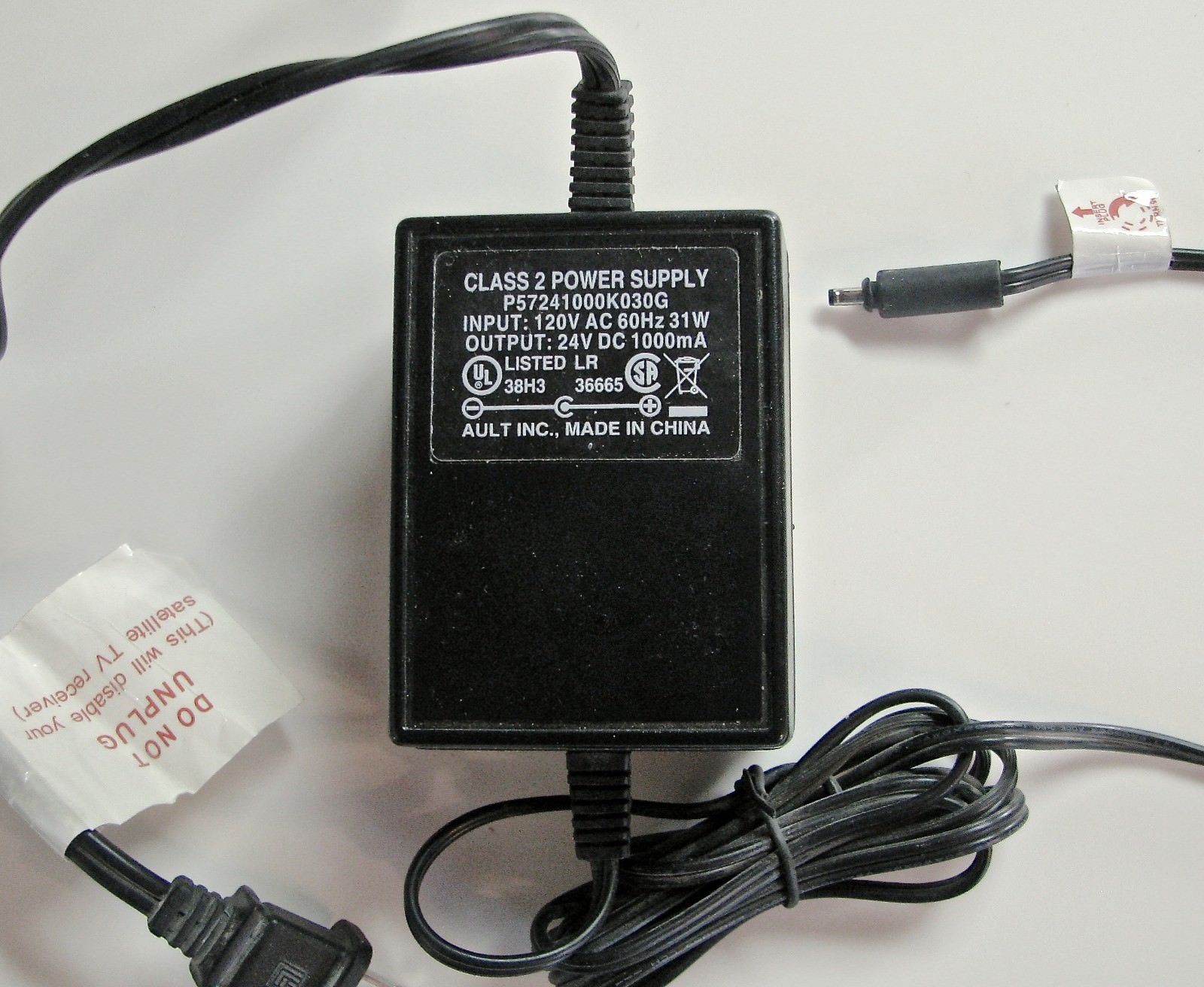 New Ault P57241000K030G AC Adapter Power Supply 24VDC 1000MA Wall Charger - Click Image to Close